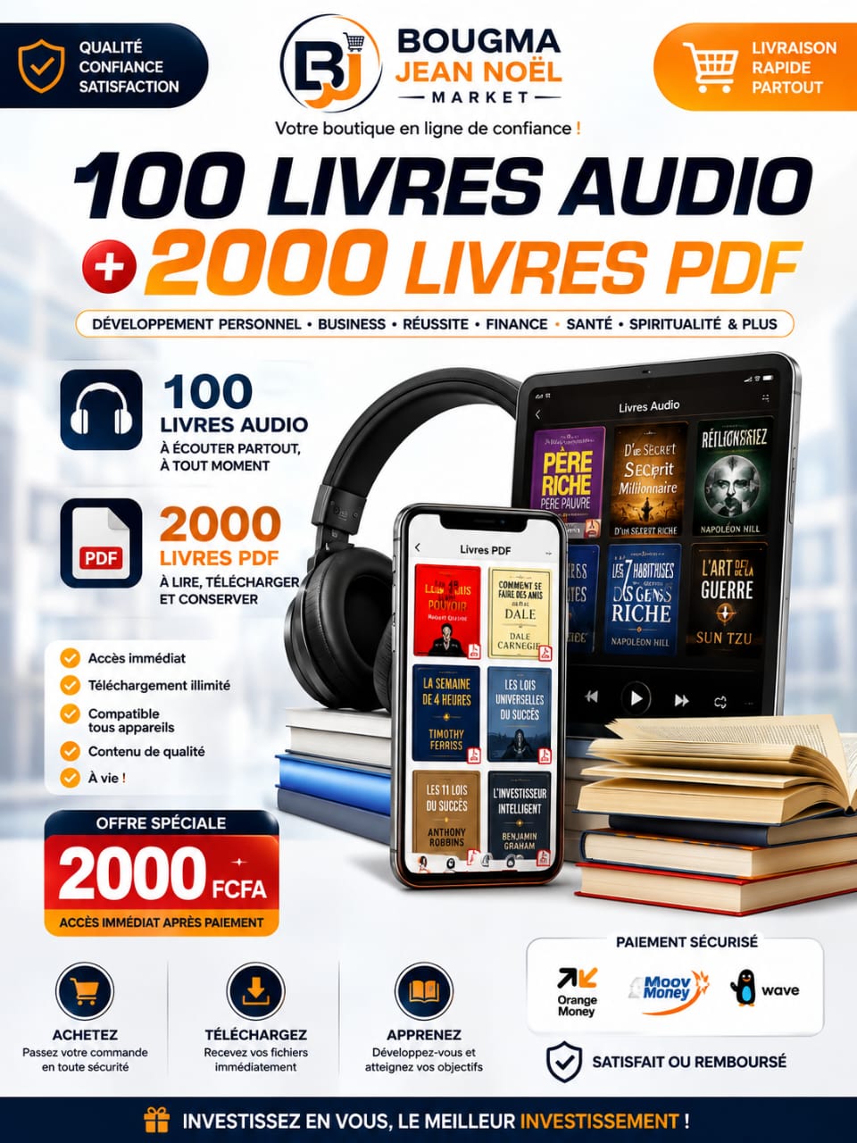 Livres audio et PDF