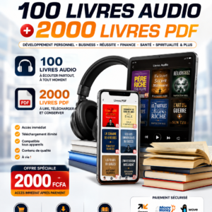 100 livres audios et 2000 livres PDF
